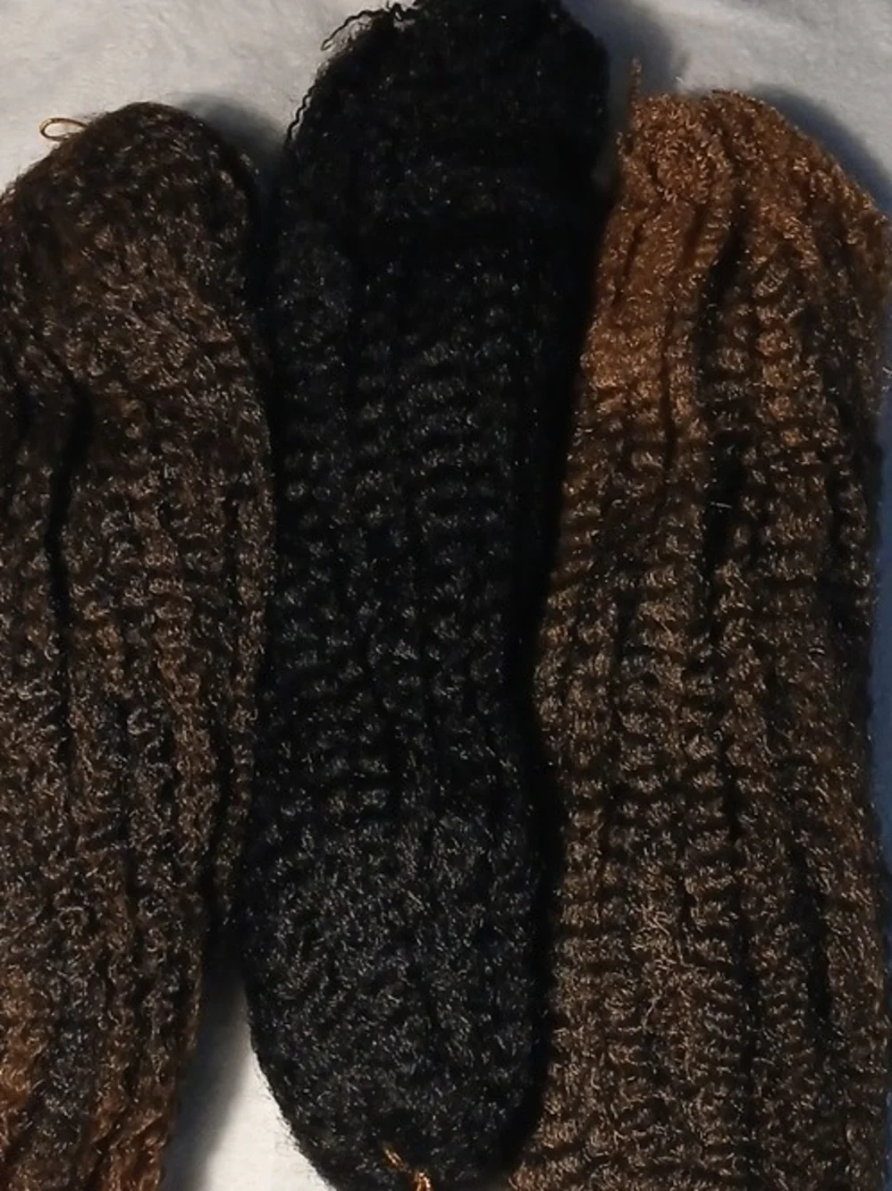 Hand-Knit Cozy Socks - Black & Brown